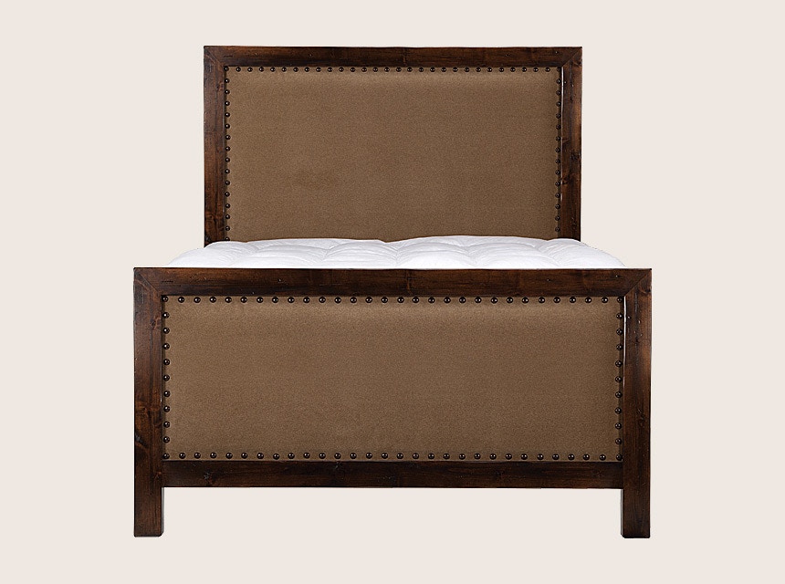  Millcreek Fabric Bed W/ Nail Head Trim 
