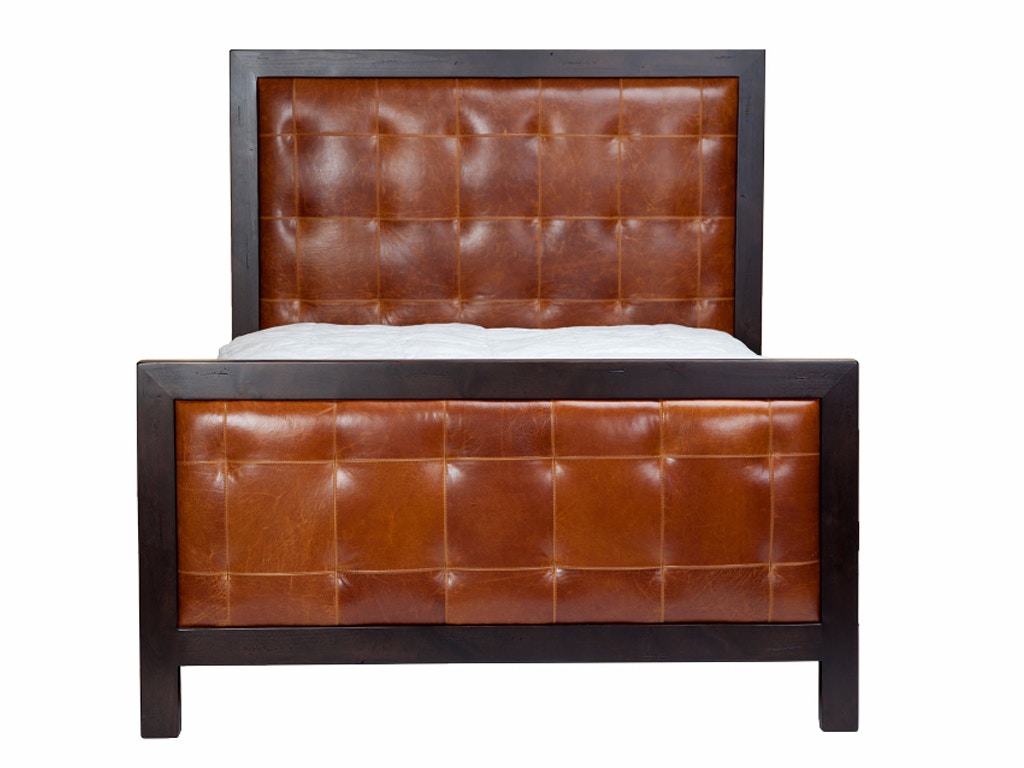  Millcreek Bed W/Tufted Leather 