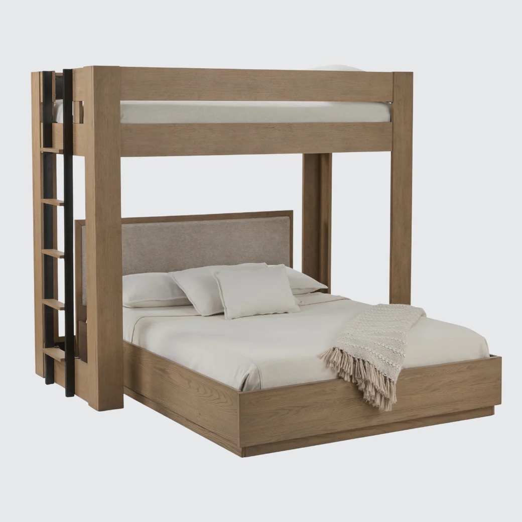  Modern XL Twin Canopy with Queen Platform Bed 