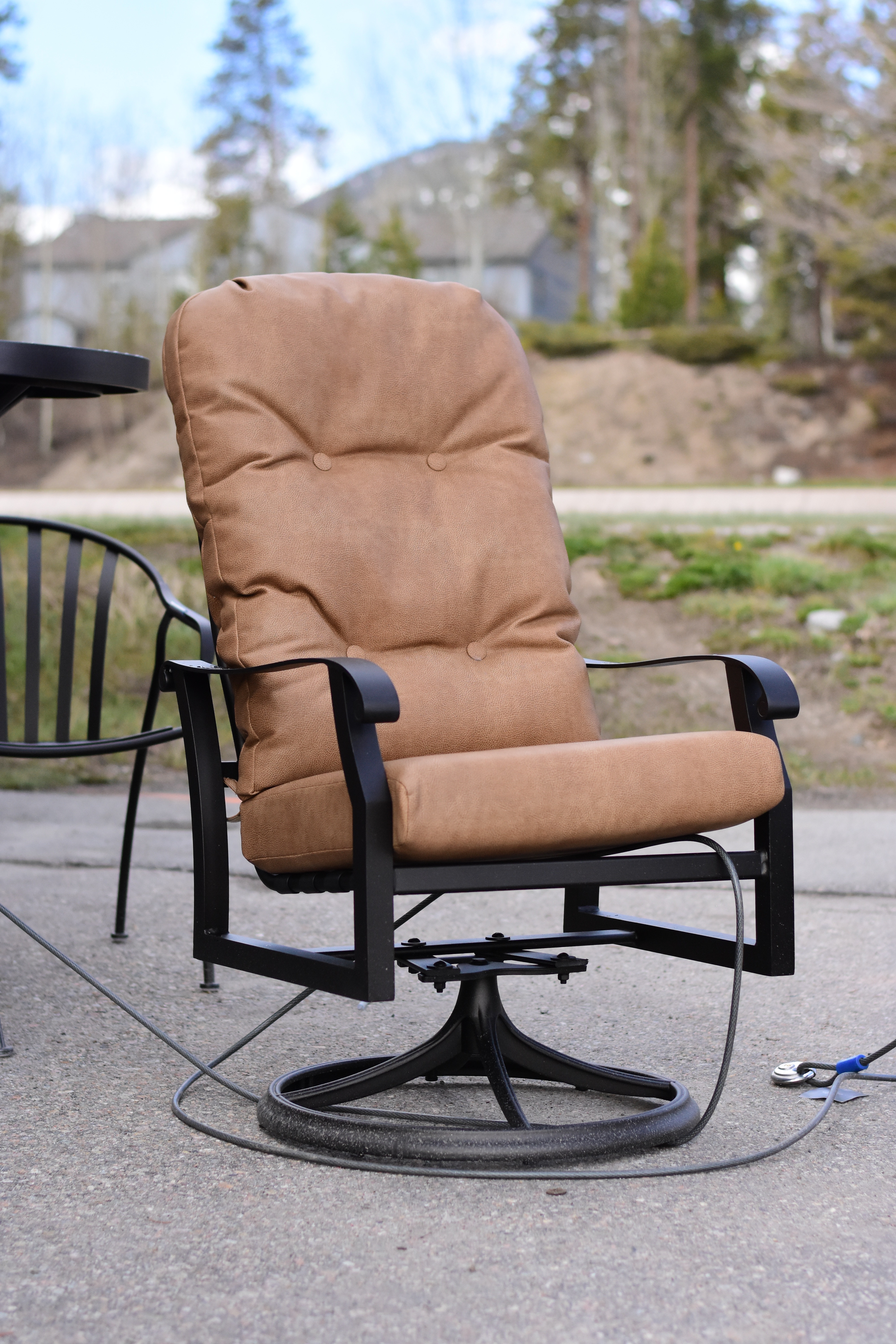  High Back Dining Swivel Rocker 