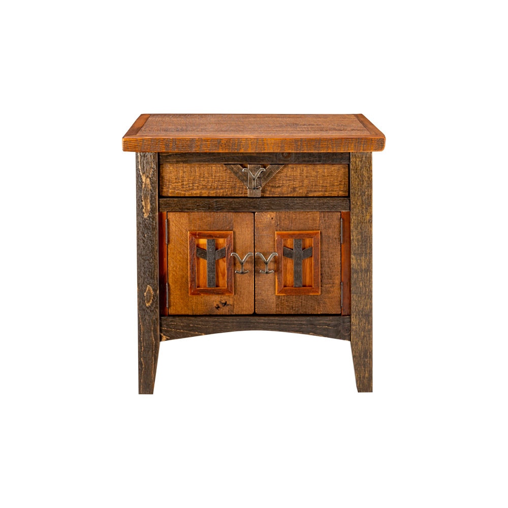  Yellowstone Dutton – 2 Door, 1 Drawer Nightstand 