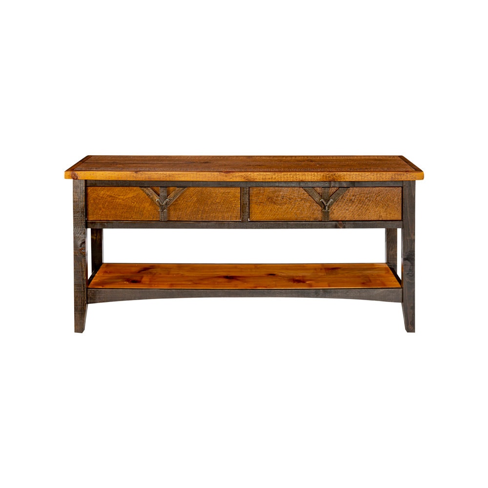  Yellowstone Dutton 2 Drawer Sofa Table 