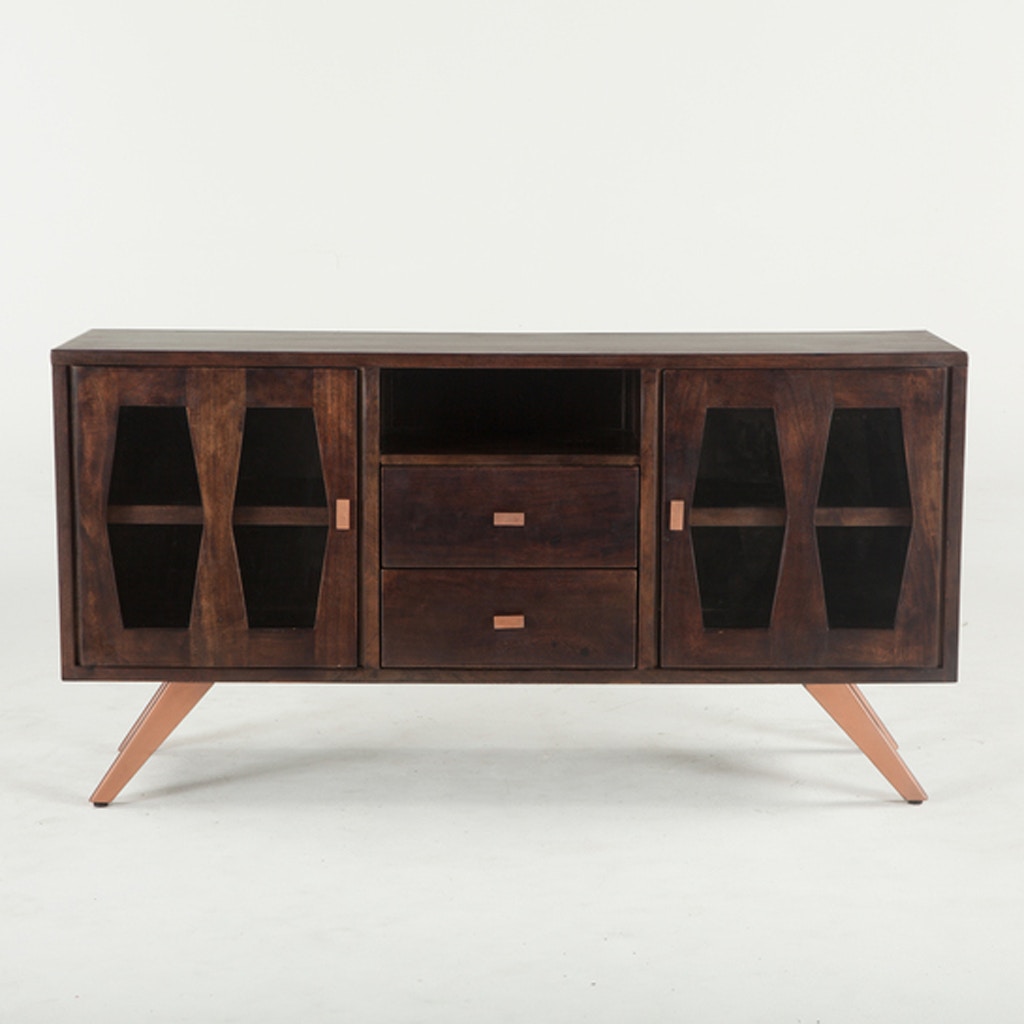 Dth Living Room Midcentury Luxe Plasma Cabinet 58 Dark Walnut