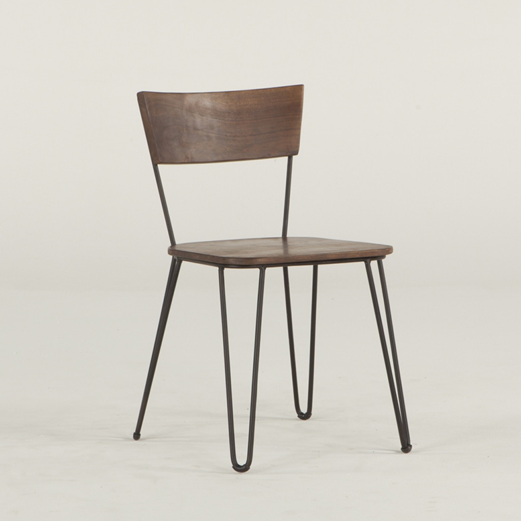  VAIL DINING CHAIR 18" , WALNUT 