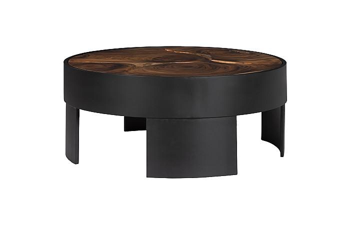  Framed Coffee Table, Round, Open Base, Small 