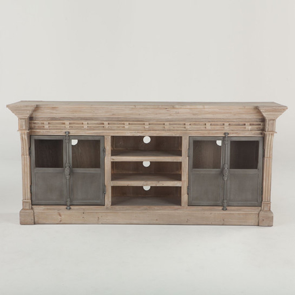  FRENCH VINTAGE PLASMA CABINET 82" 