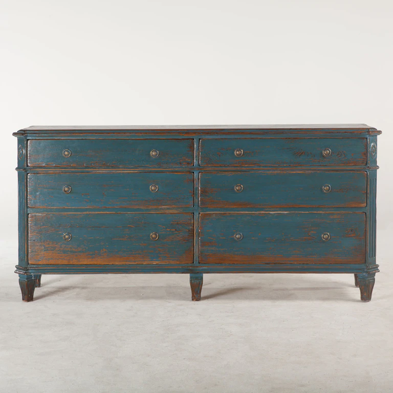 DTH Living Room LIBRARY 76" ANTIQUE BLUE DRESSER GLB-DR76AB - Mountain Comfort Furnishings - Summit DTH Living Room LIBRARY 76" ANTIQUE BLUE DRESSER GLB-DR76AB - Mountain Comfort Furnishings - Summit