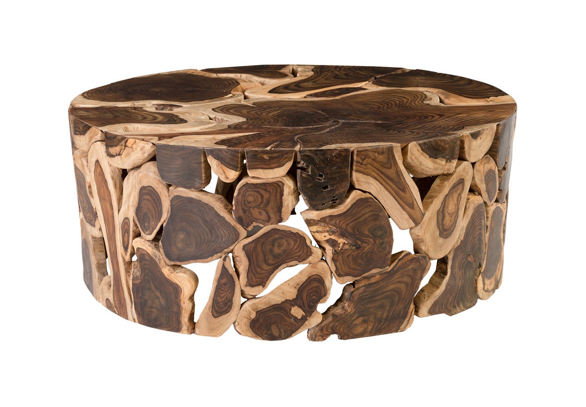 Wood slice coffee table online