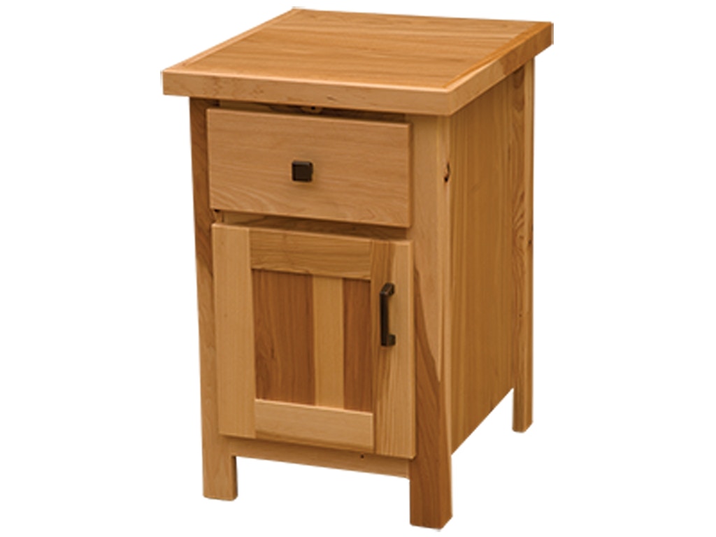  Simply Hickory Enclosed Nightstand 