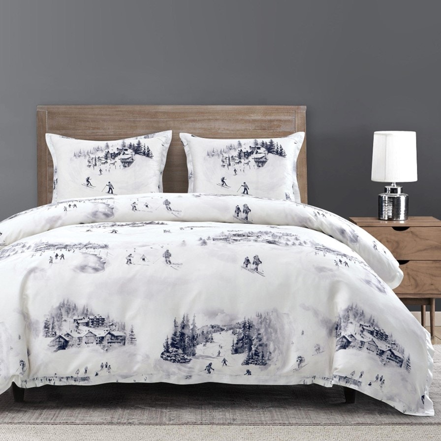  Ski Toile Lyocell Bedding 