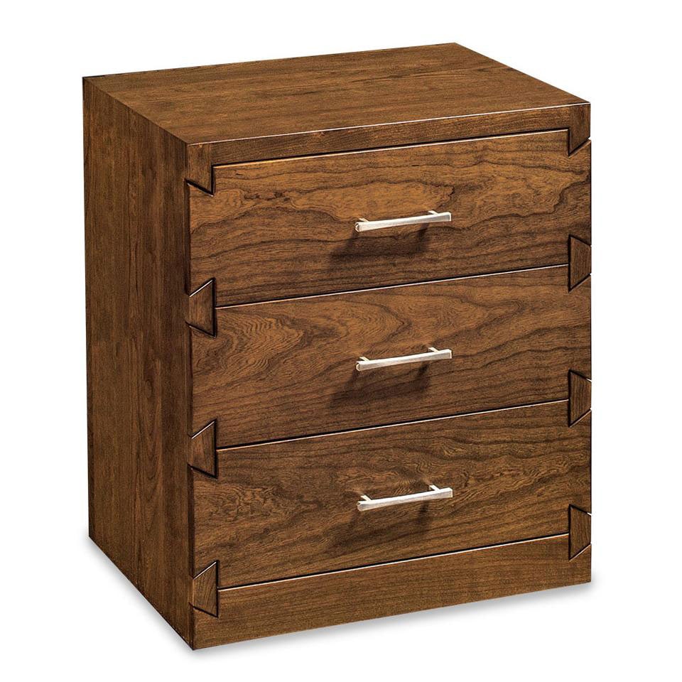  DOVETAIL 3-DRAWER NIGHTSTAND 