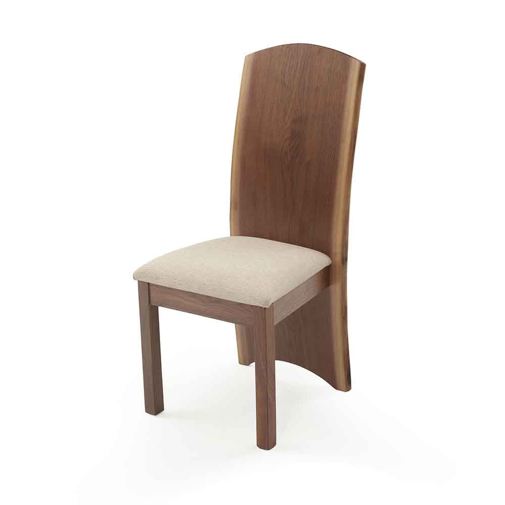  Walnut Curve Dining Chair 