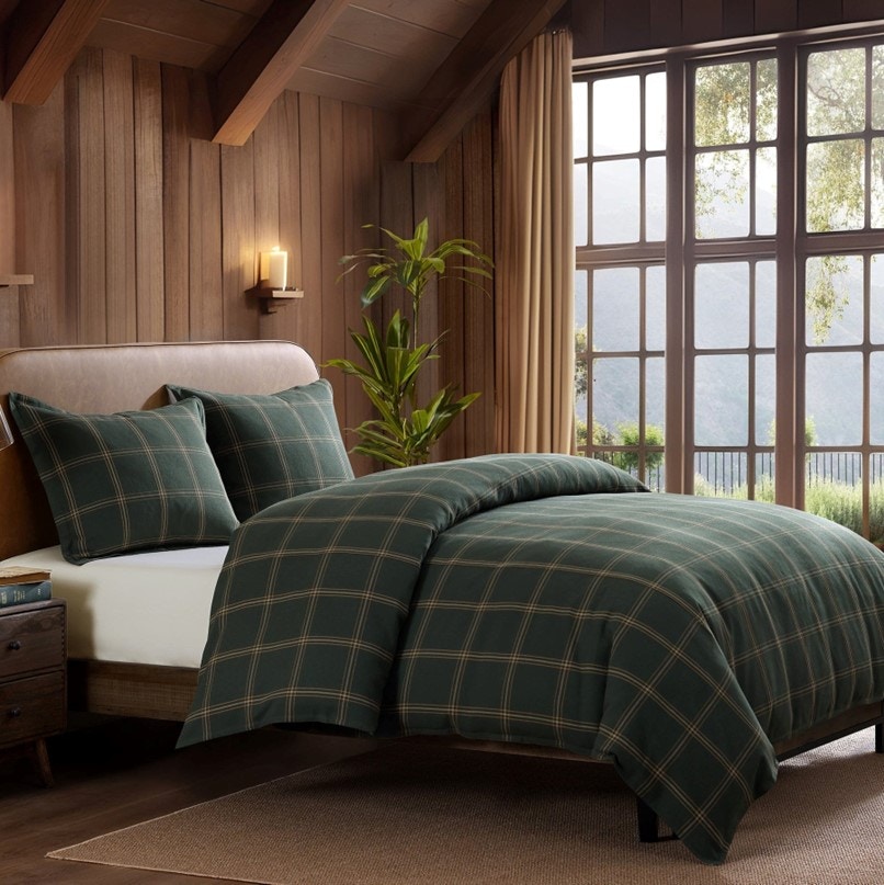  Windowpane Plaid Bedding 