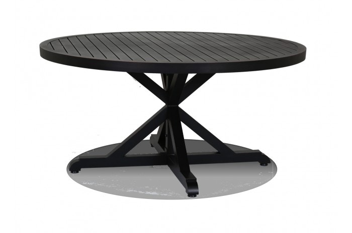  Monterey 60 Round Dining Table Old World Bronze Finish Over Cast and Aluminum Extrusions 3001-T60