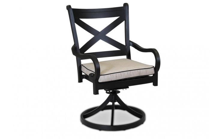  Monterey Swivel Rocking Dining Chair Old World Bronze Finish Over Cast and Aluminum Extrusions 3001-11
