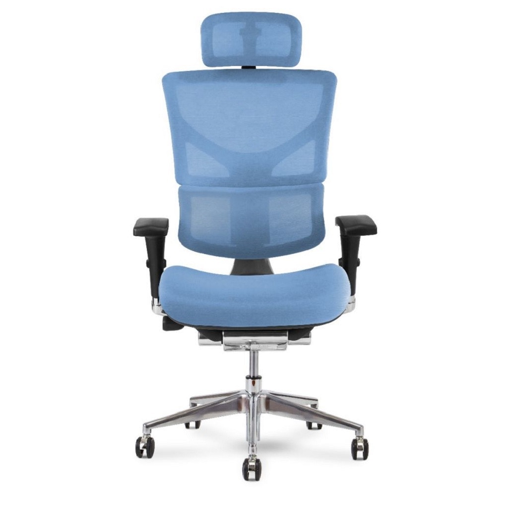  X3 Management Office Desk Chair X3-EXEC-HDRST-BLUE