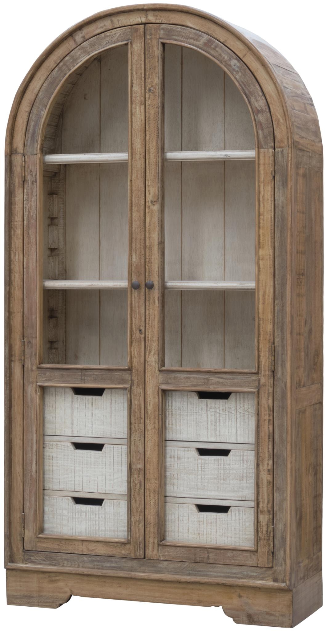 Nadair Brownwood Display Cabinet NAD-GV-73BKS 