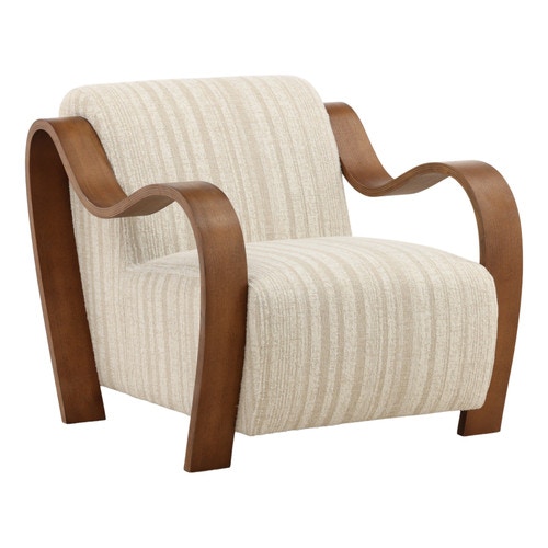 DOVETAIL Amabel Accent Chair DOV79042-CREM