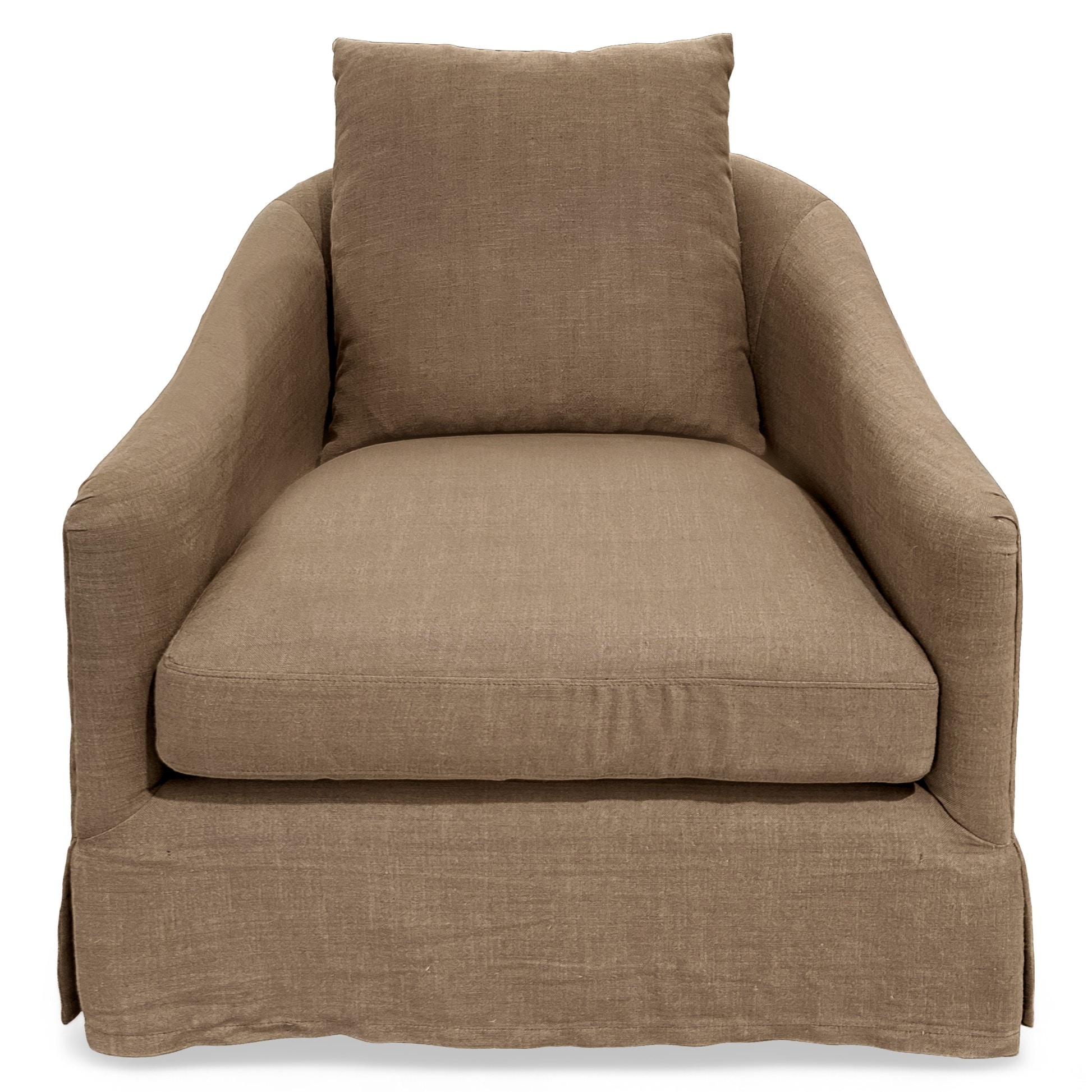 DOVETAIL Laura Swivel Chair DOV9597-BRWN