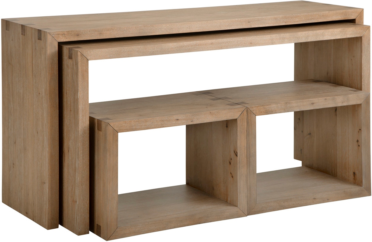 aspenhome Lyndon Sofa Table with Stools I3342-9150-LIT 