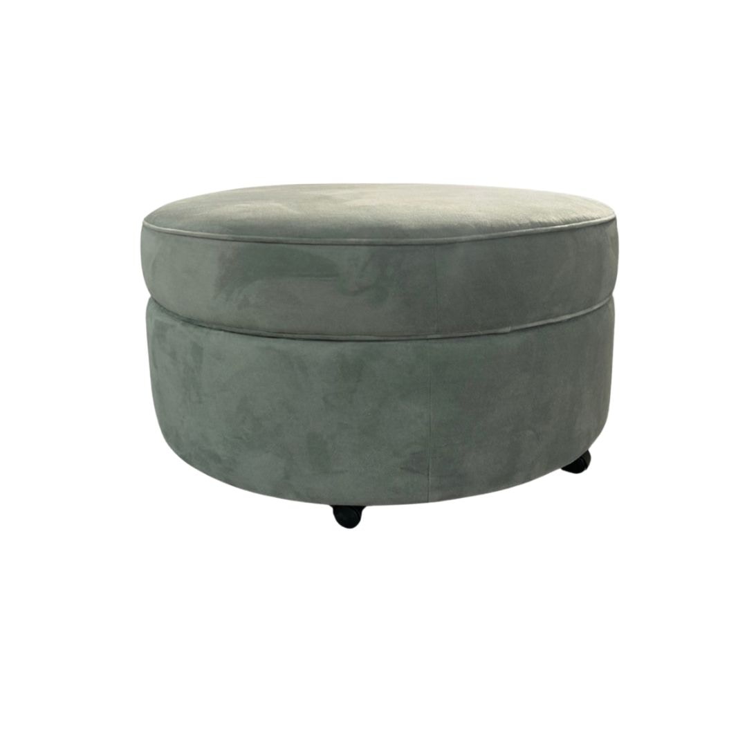 England Storage Ottoman in Bella Mist 3550-81-MIST
