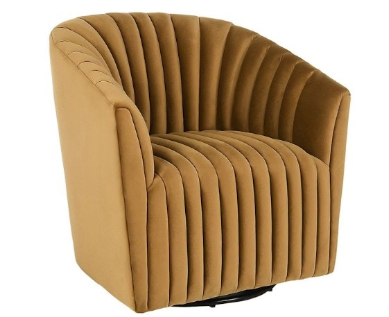 Classic Home Arline Swivel Accent Chair Bronze 53051367