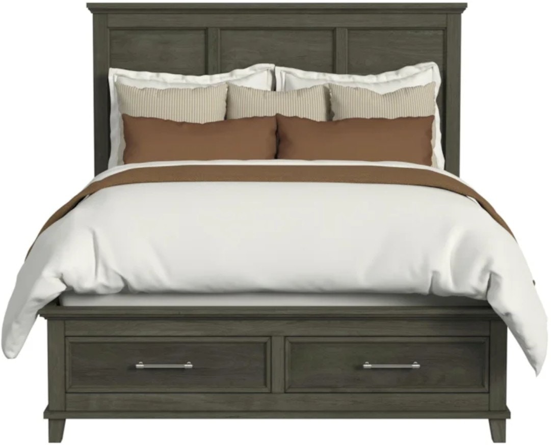 Elements International Canterberry Complete Queen Bed B-13030-3-QB
