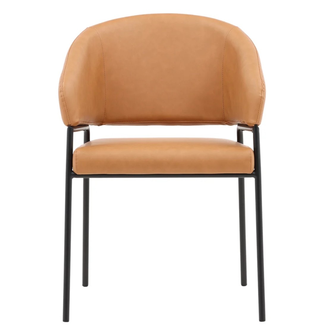 DOVETAIL Cathey Dining Chair in Camel DOV23014-CAML