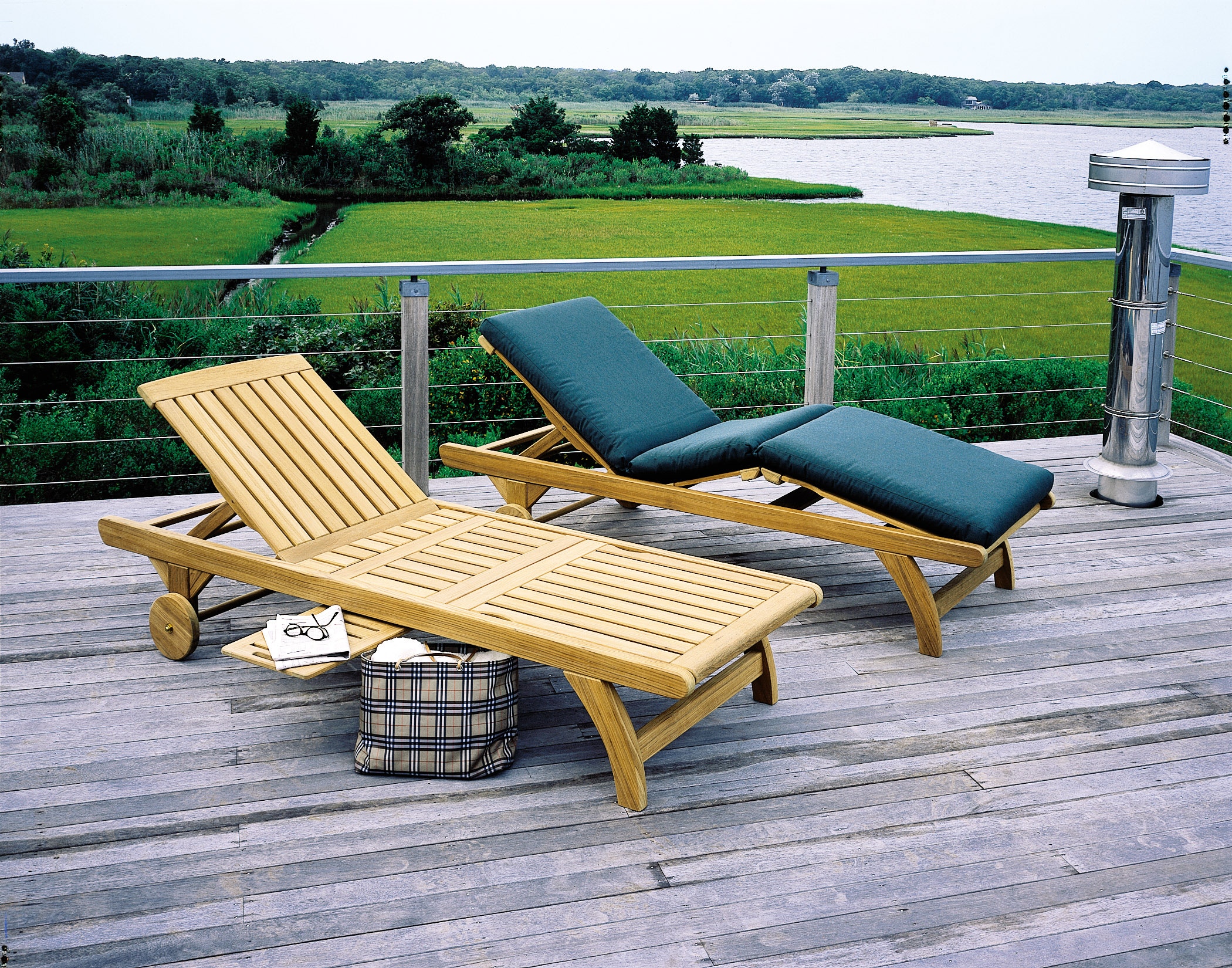 Kingsley Bate Outdoor/Patio Adjustable Knee-Bend Chaise ...