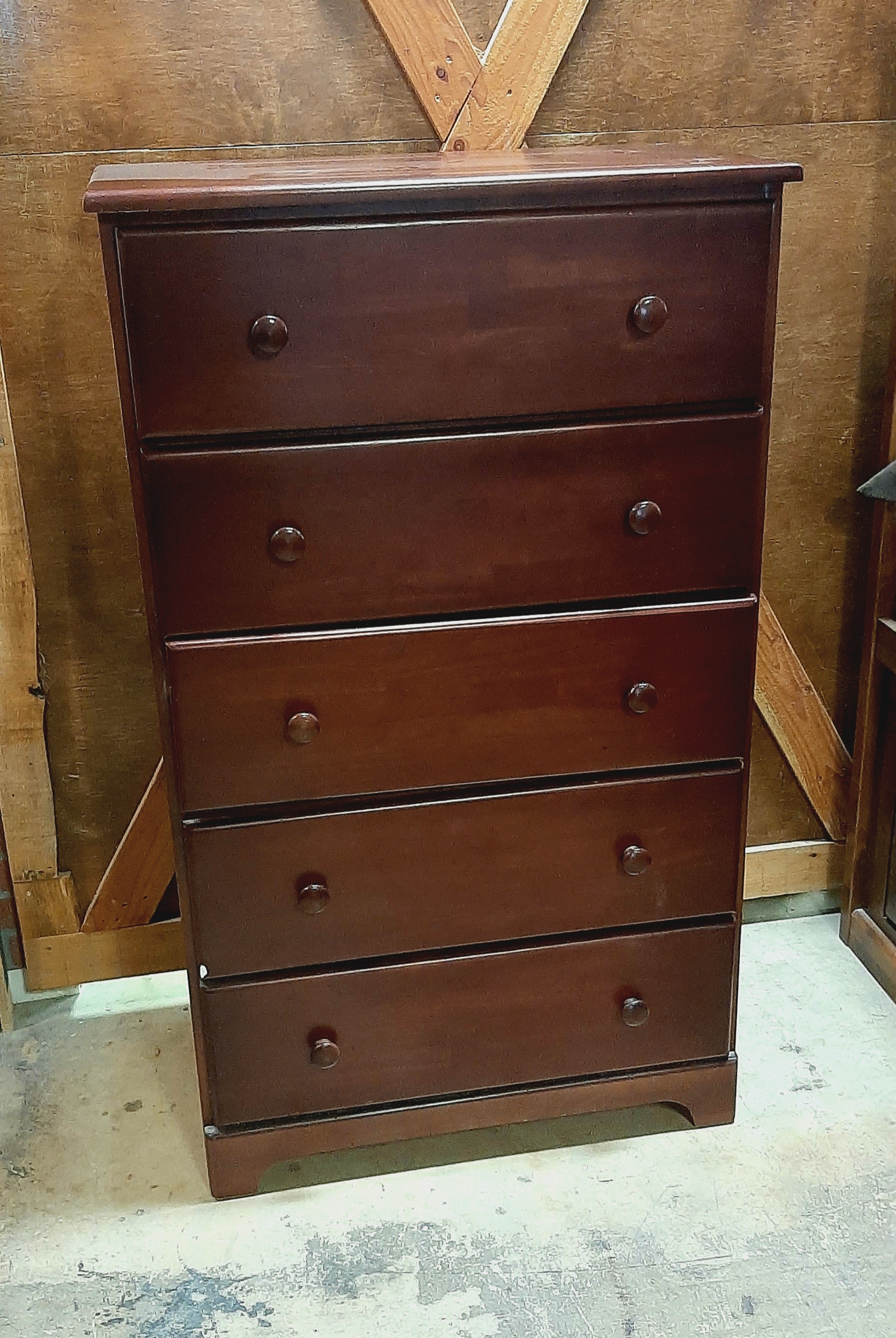 WoodWorks HF 5 Drawer Chest , Solid wood WWHF5029