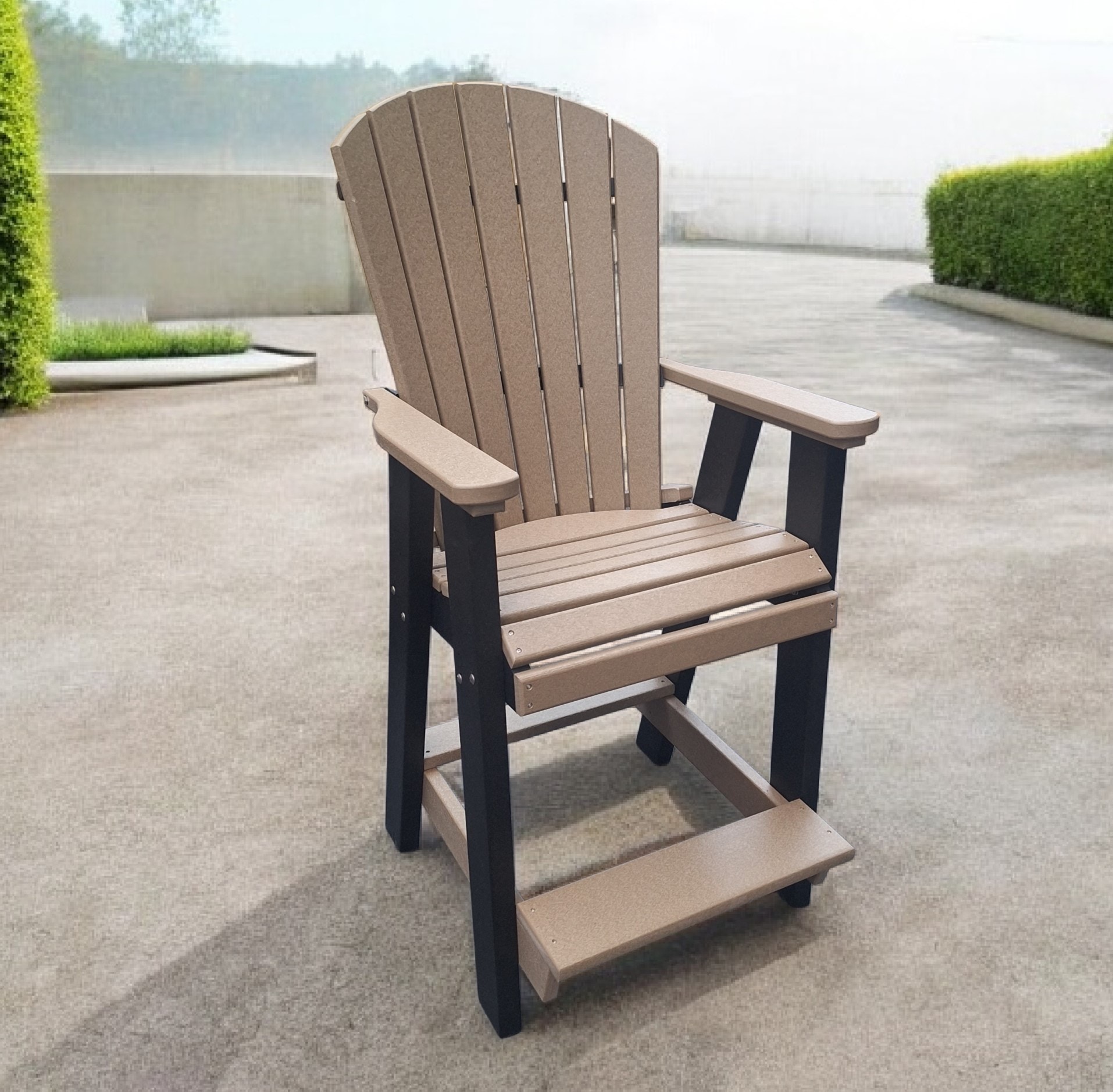 Colonial Road Amish Poly Outdoor FanBack Balcony Chair LL321