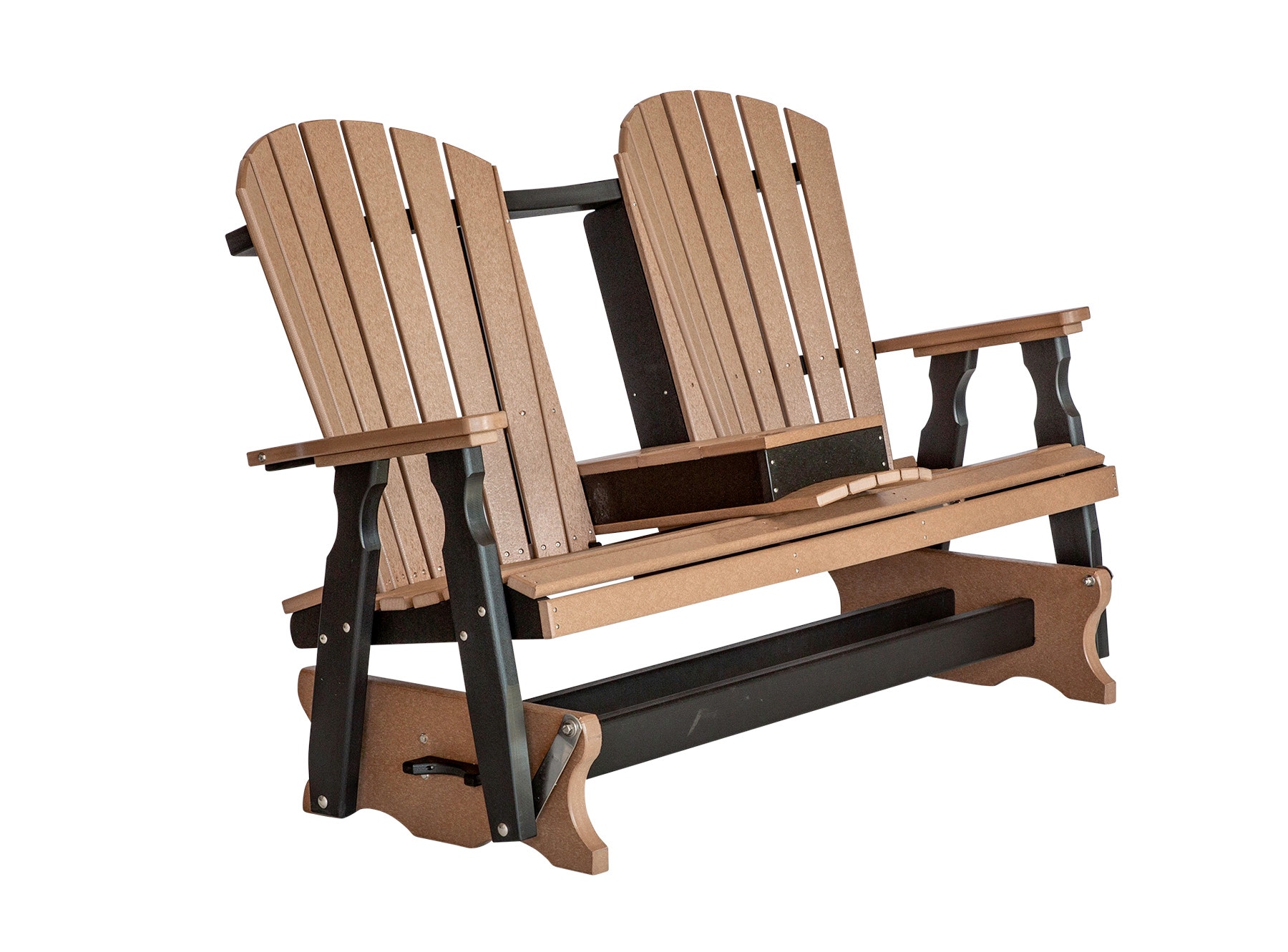 Polywood Outdoor Fanback Glider Bench by Colonial Road