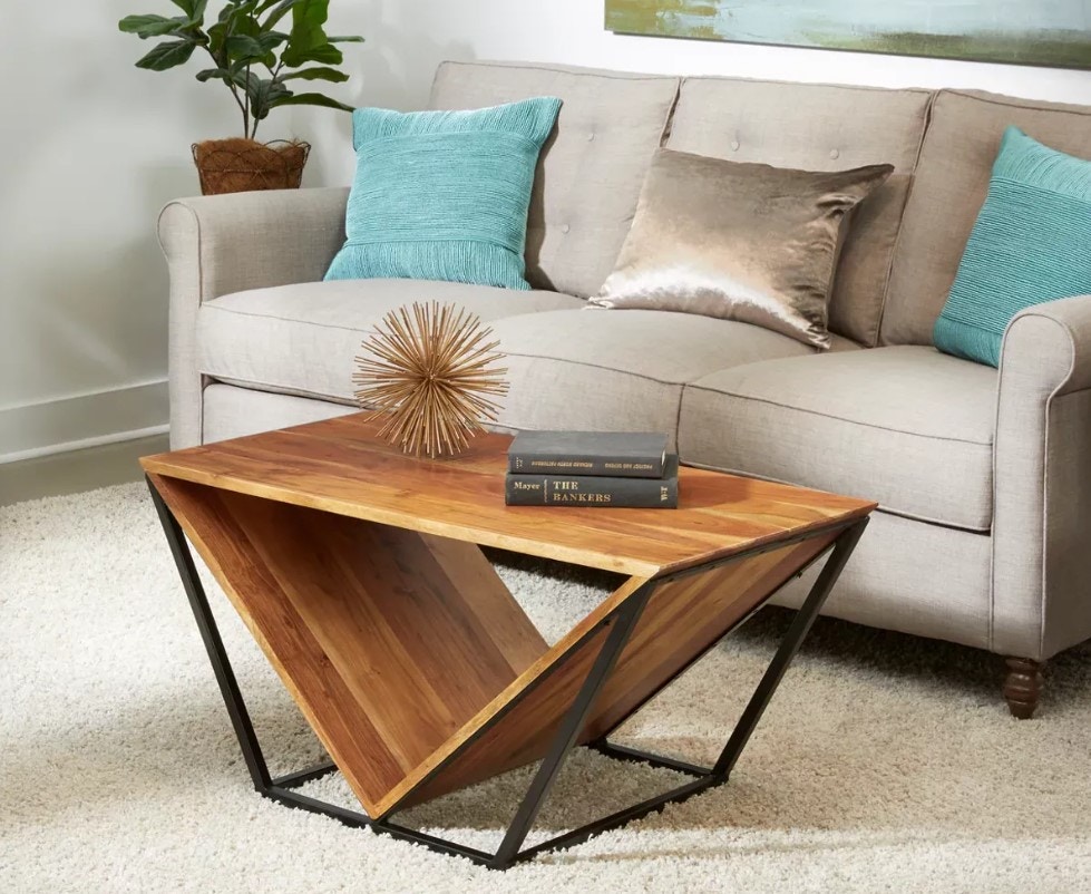 Jadu Accents Solid Acacia wood Coffee Table 49504