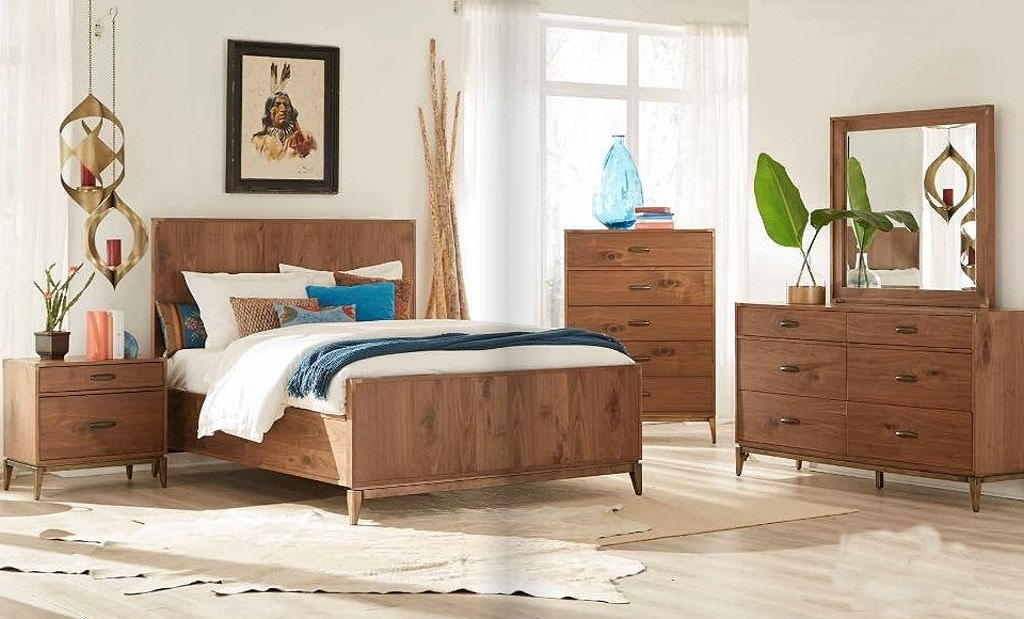 Mid Century Style Queen Bed