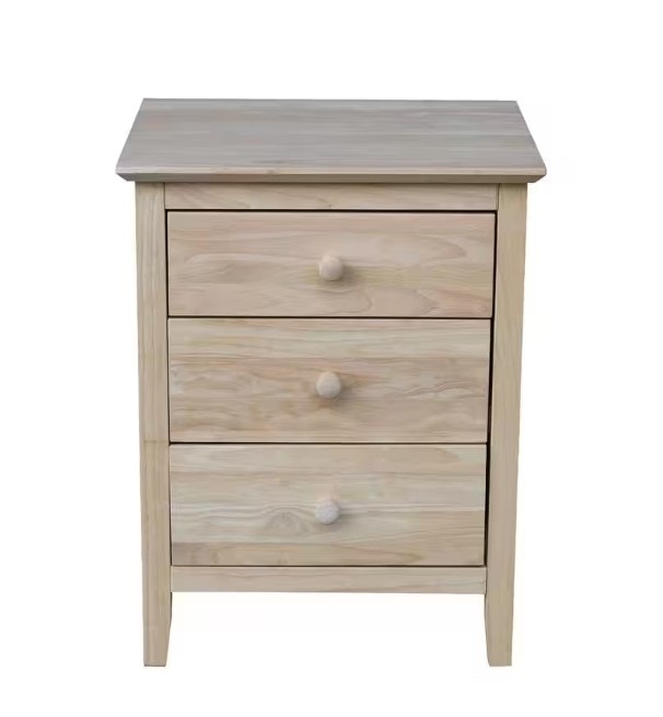 John Thomas Brooklyn 3-Drw Nightstand .Unfinished BD-8003