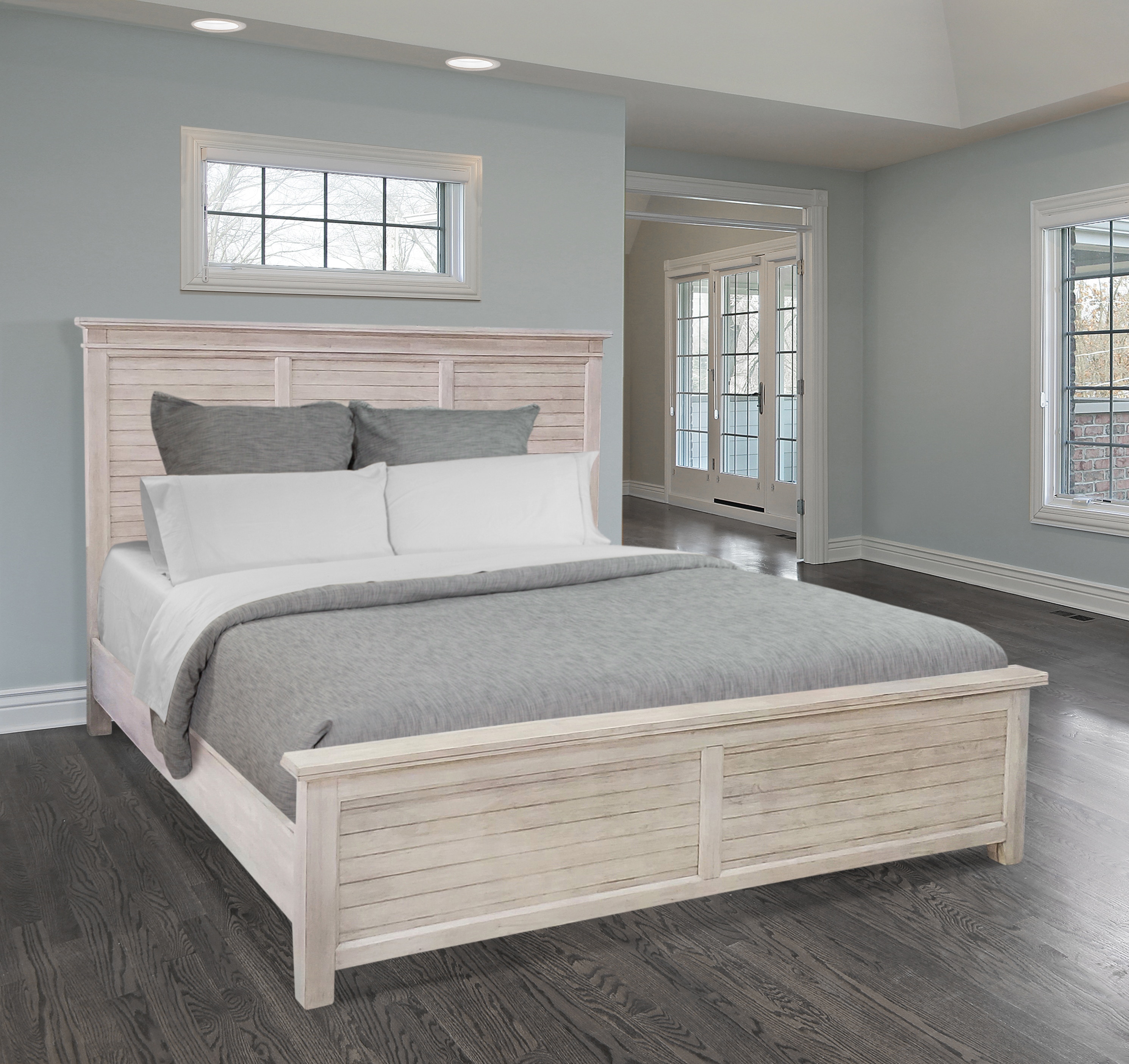 John Thomas Sanibel Coastal Queen bed, Solid wood BD96-2400Q