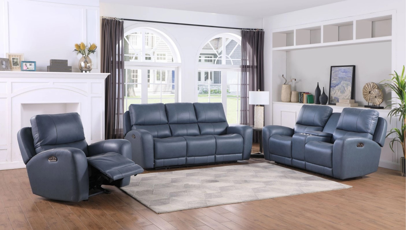 Leather Italia USA 2 PIECE ,Bel Air Sofa Set, 100% top grain Leather LIEH295-Set
