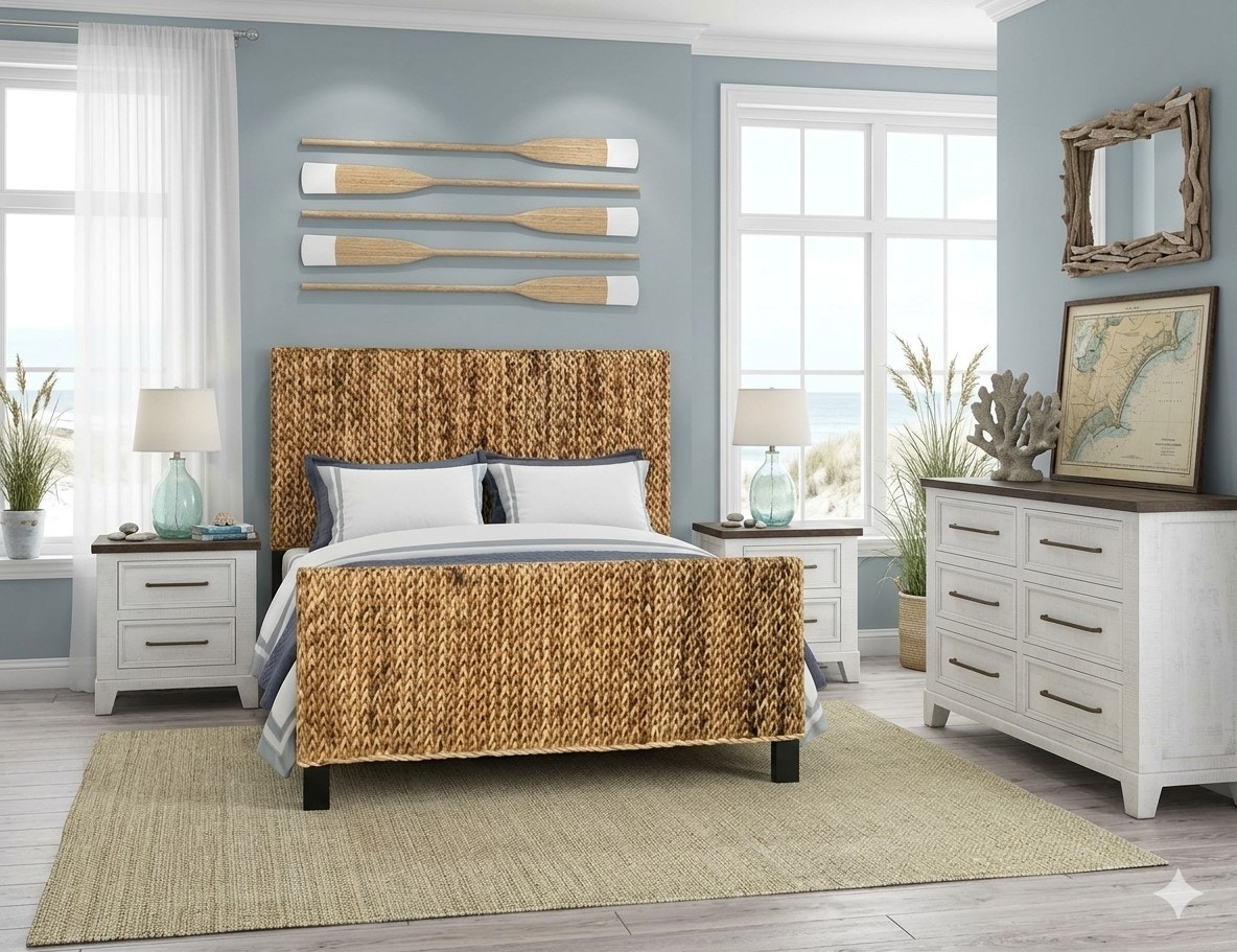 Seawinds Trading Maui 4 Piece Queen Bed Set B533Q-SET