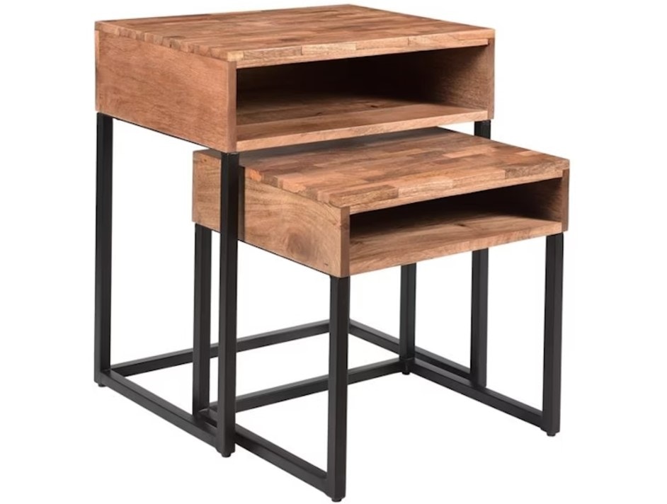 Jadu Accents Acacia Nesting Tables, 2 pieces 49517