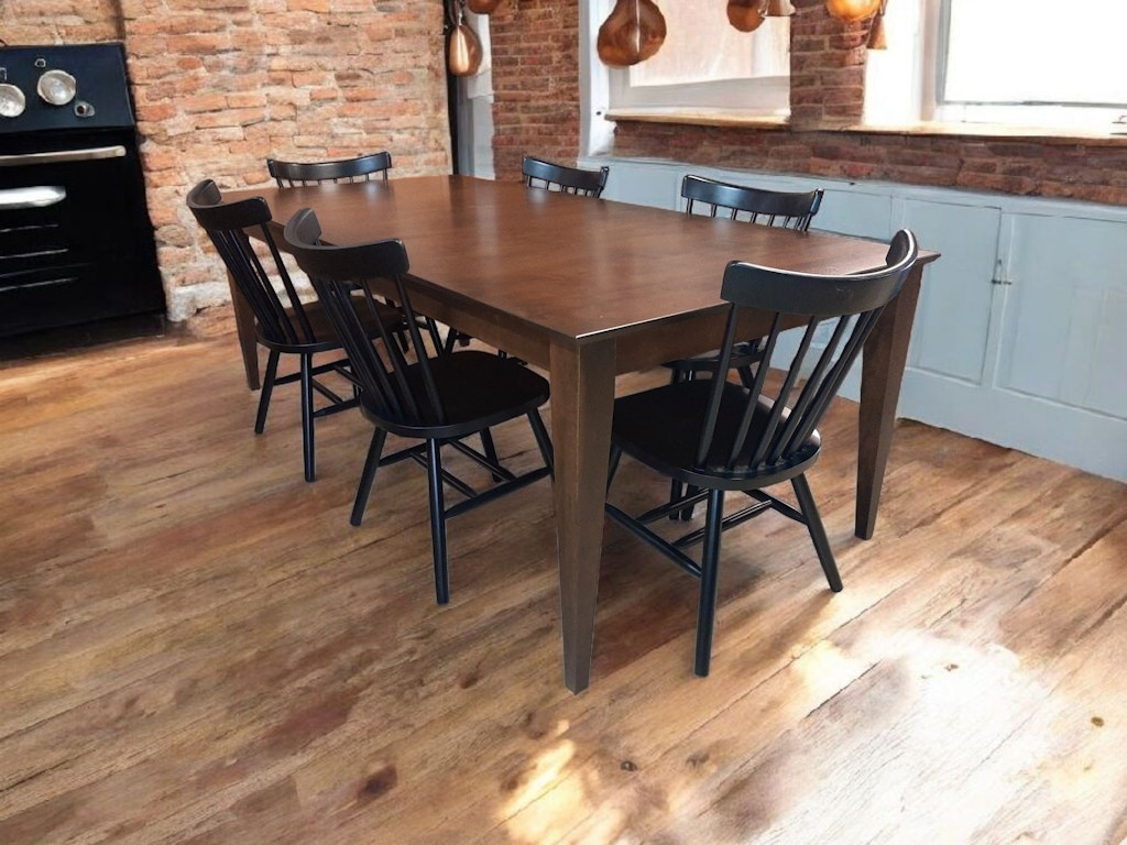 Canadel table set solid wood