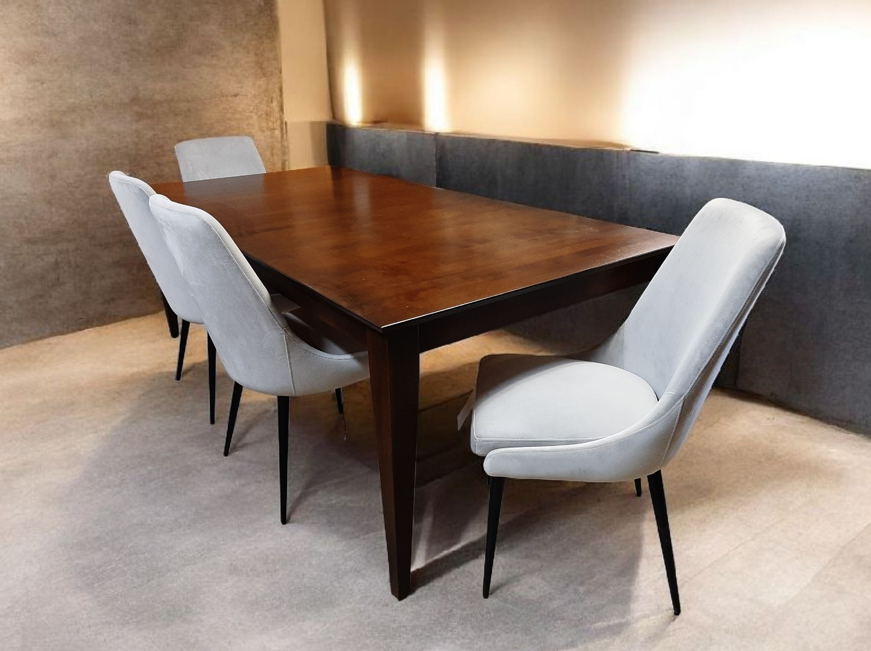 Canadel 88" Dining Table & 6 Chairs, solid wood TRE4288-Set 2