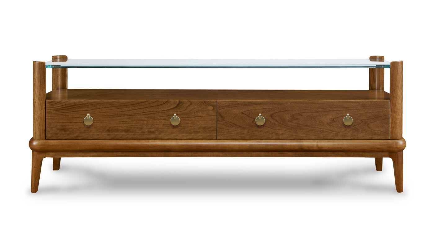 Stickley Martine Glass-Top Cocktail Table 8236