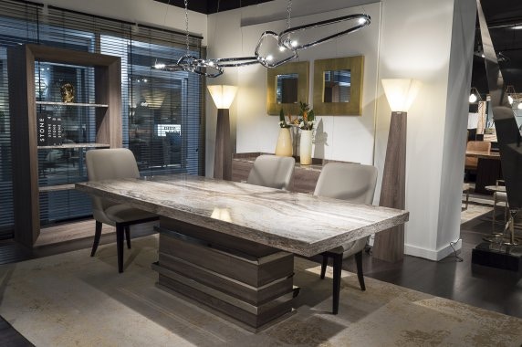Stone International Saturn 87 X 42 Dining Table STONE 5616/S-TSS