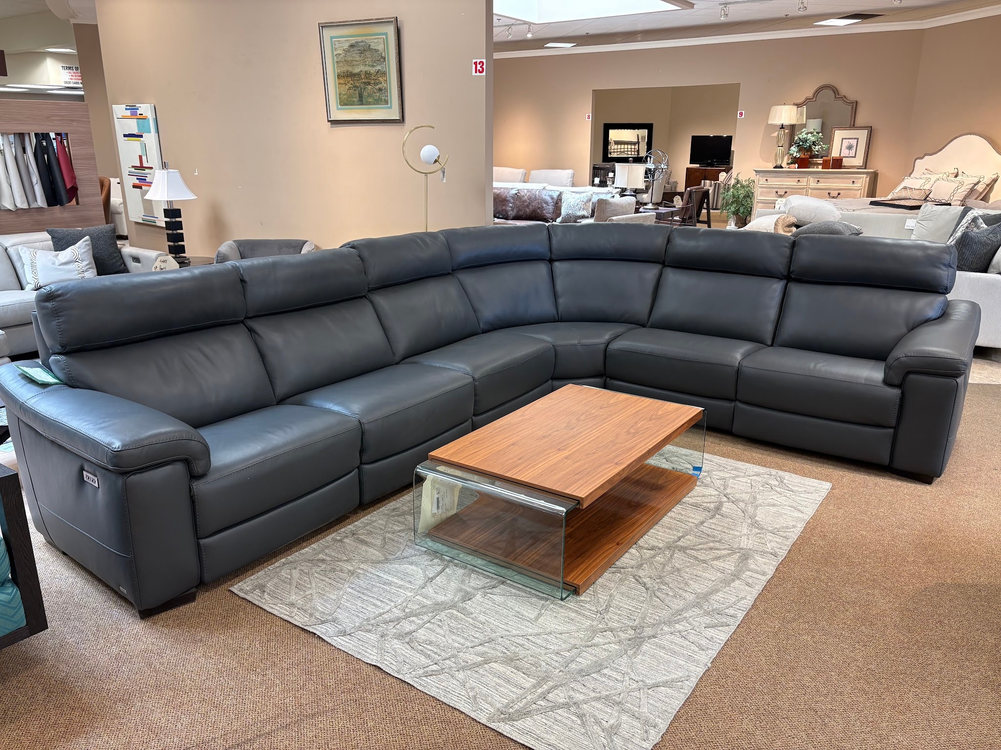 Natuzzi Editions Giulivo 6 PC Motion Sectional C115-514