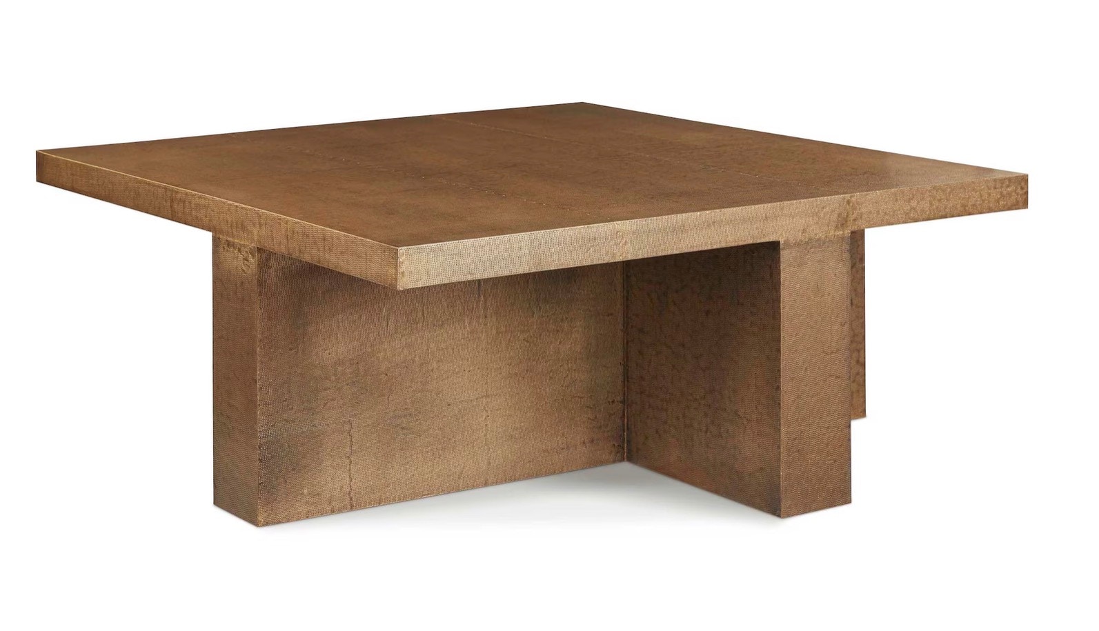 Bassett square copper coffee table 59127