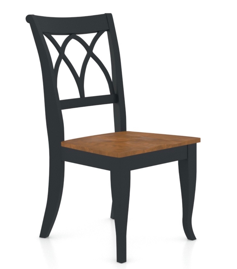 Canadel Canadel Gourmet collection wood side chair in royal blue. 13468