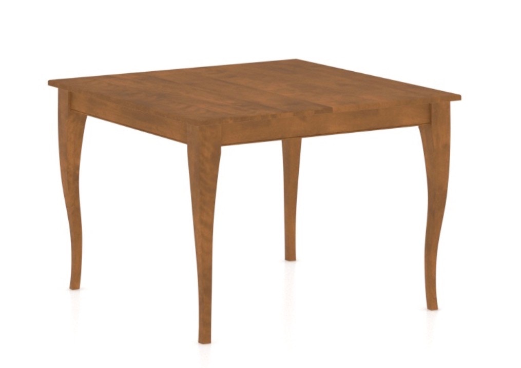 Canadel 42x42 dining table caramel wash stain 13467