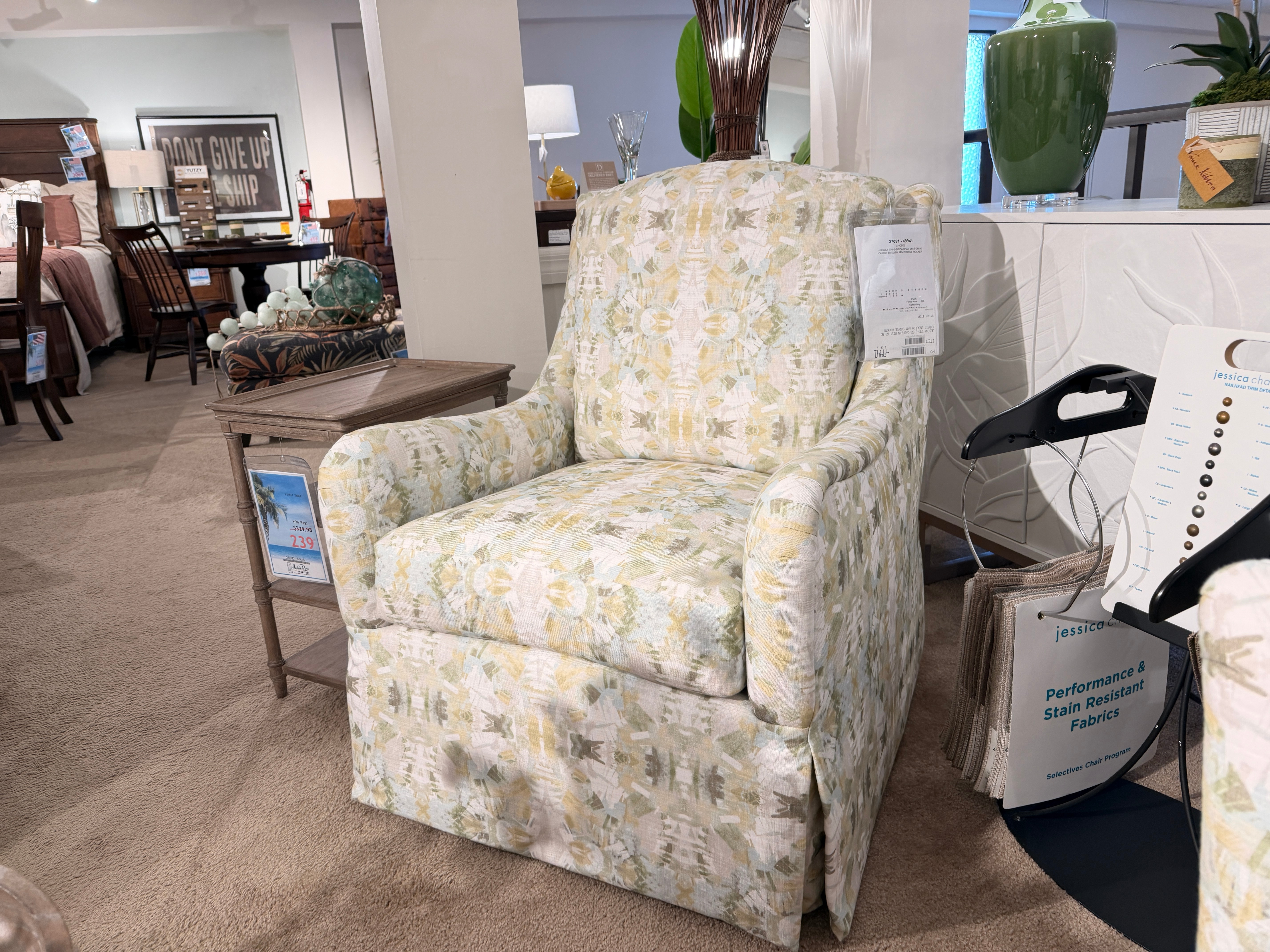 Jessica Charles carrie swivel rocker 27091