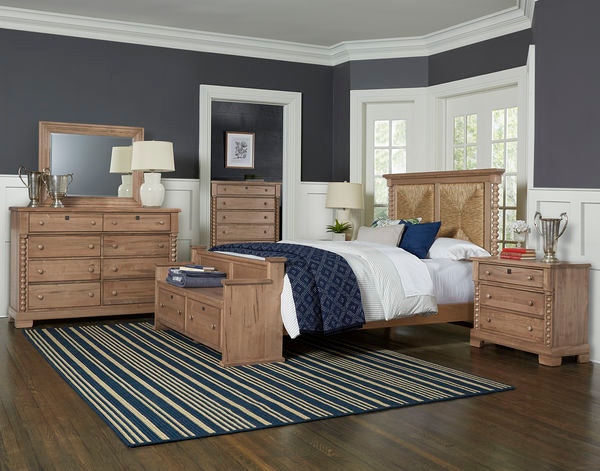 Scotsman Co American Heirloom Collection King Seagrass Bed With Elders Bench