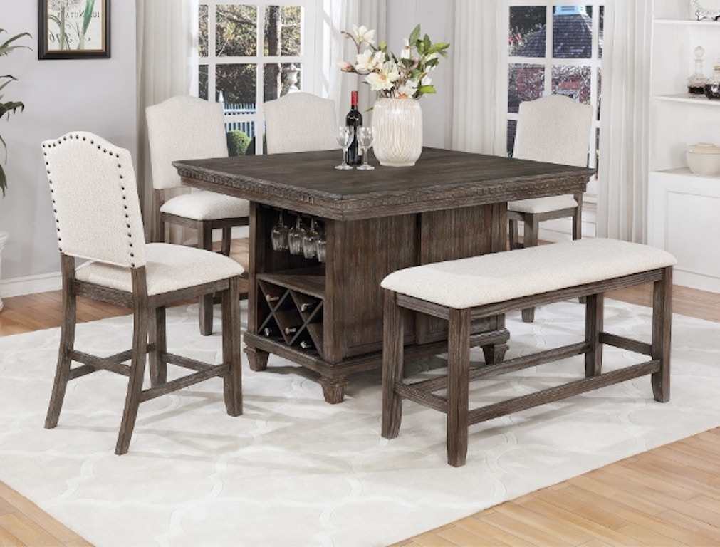 Regent Counter Height 5 Pc Dining Table Set
